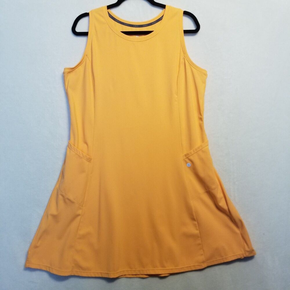 Baleaf 2XL Dress Knee Length Tangerine Pockets Stretch Active Tennis Pickleball